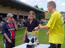 Graldine Modery et Elodie Schmaltz, aux cts de Nicolas Schmitt, ont ralis le tirage au sort.