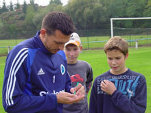 Nicolas Puydebois l'un des gardiens du Racing Club de Strasbourg.