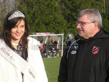 Cindy Schmitt, avec le prsident du FCD.