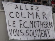 Le FC Mothern aux cts des SR Colmar.