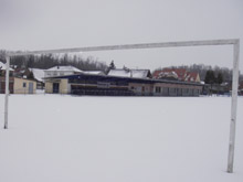 A l'instar du mois dernier, la Neuwiese est sous la neige ce samedi matin.