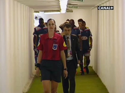 Sverine Zinck lors de FC Girondins de Bordeaux - AC Arles-Avignon.